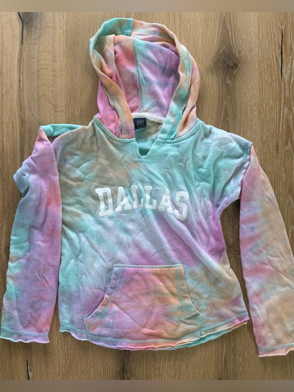 MV Sport Pastel Tie-Dye Dallas Hoodie - Mint, Pink, Peach
